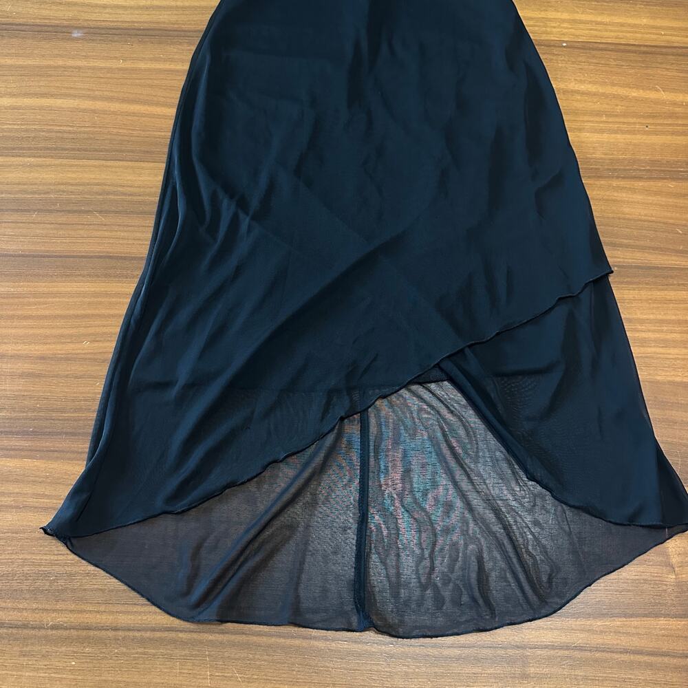 Y2K Ruby Rox Black Whimsygoth Sheer Fairy Witchy Grunge Dress, 90's, Size Large - Picture 8 of 14